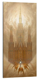 Alumiinitaulu The Cathedral - Caspar David Friedrich