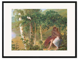 Framed art print Lovers, detail from The Summer