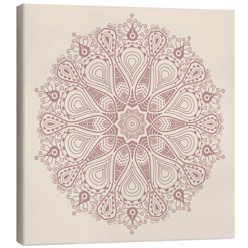 Canvas print Mandala on beige