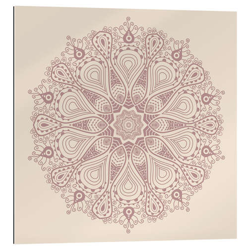 Gallery Print Mandala auf beige