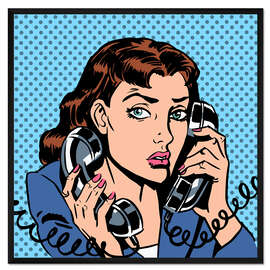 Gerahmter Kunstdruck Die Sekretärin