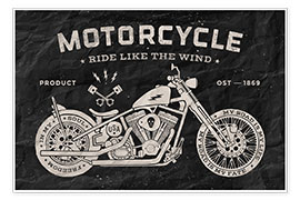Poster Motorrad