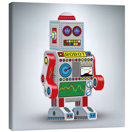 Quadro em tela robot