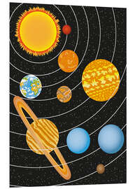 Foam board print Solar System III