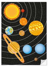 Sticker mural Solar System III