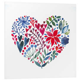 Stampa su PVC flowery heart