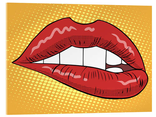 Akryylilasitaulu Red lips