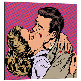 Magnettafel Zwei Liebende