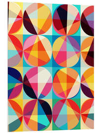 Foam board print geometric pattern