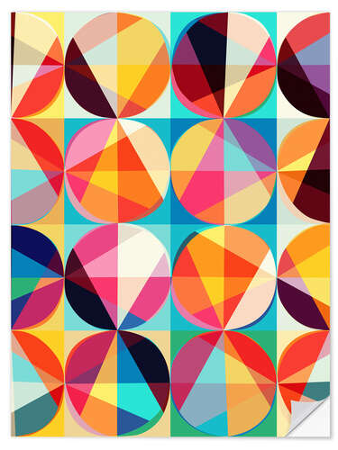 Selvklebende plakat geometric pattern