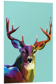 Foam board print polygon Hirsch