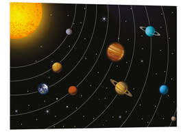 Foam board print Solar System I