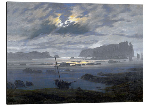 Gallery print Nordic sea in the moonlight