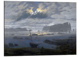 Magnettafel Nordische See im Mondlicht