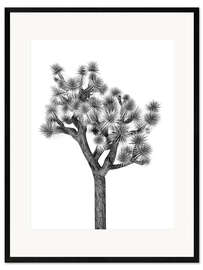 Impression artistique encadrée Sous le cactus