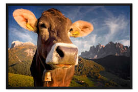 Gerahmter Kunstdruck Bergidyll