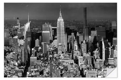 Sticker mural Empire State Building, New York City (monochrome)