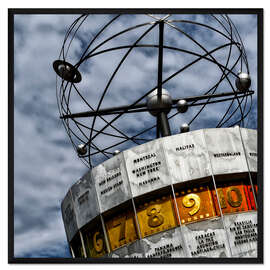 Gerahmter Kunstdruck Weltzeituhr