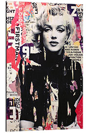 Stampa su alluminio  Marilyn Monroe - Michiel Folkers