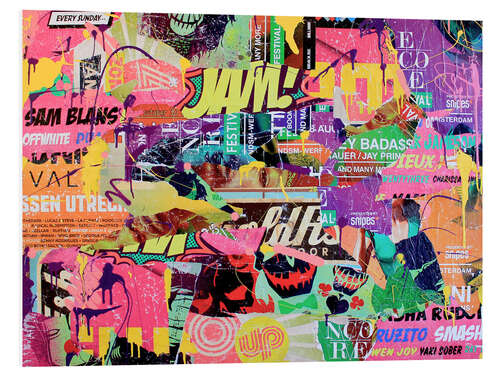 Tableau en PVC Pop Art - Couleur mon amour