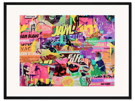 Gerahmter Kunstdruck Pop Art - Color my love