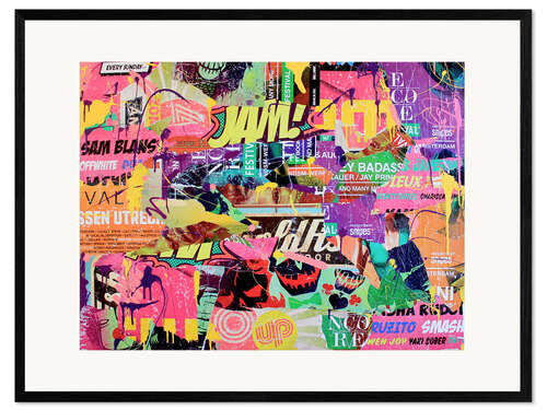 Stampa artistica con cornice Pop Art - Color my love