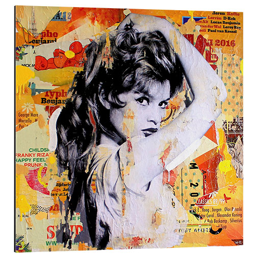 Quadro em alumínio Brigitte Bardot Pop-Art I