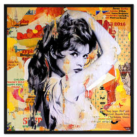 Gerahmter Kunstdruck Brigitte Bardot Pop-Art I