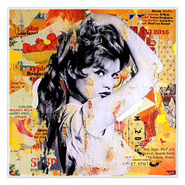 Wall print  Brigitte Bardot - Michiel Folkers