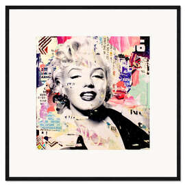 Impresión de arte enmarcada Marilyn Monroe