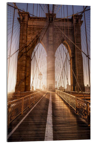 Tableau en plexi-alu Pont de Brooklyn NYC