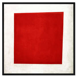 Gerahmter Kunstdruck Rotes Quadrat
