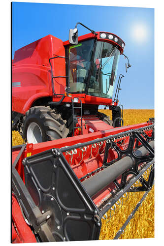 Aluminiumsbilde Red Combine