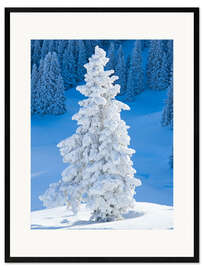 Stampa artistica con cornice Winter in the Alps