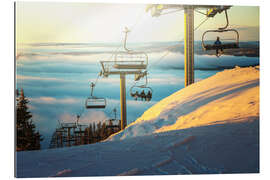 Gallery print On the ski lift