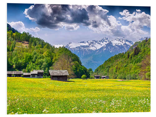 Hartschaumbild Bergidyll