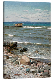 Canvas print At the beach in Aalsgaarde