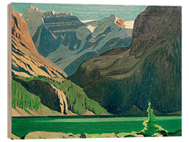 Tableau en bois Lake O'Hara