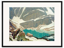 Gerahmter Kunstdruck Berg Solitude (See Oesa)