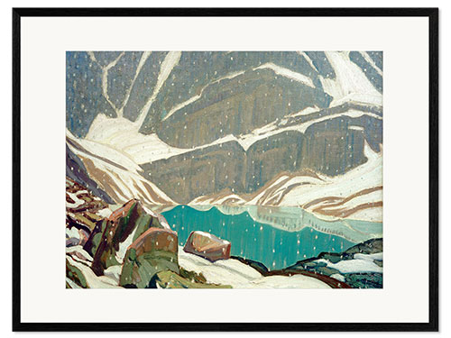 Impression artistique encadrée Mountain Solitude (Lake Oesa)