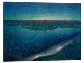 Magnettafel Morgendämmerung über Riddarfjärden