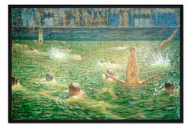 Gerahmter Kunstdruck Kaltes Bad