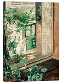Leinwandbild  Blick aus dem Atelierfenster - Maria Slavona