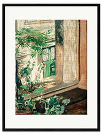 Framed art print View from the studio window