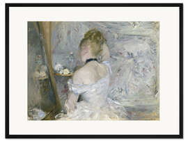 Gerahmter Kunstdruck Frau die sich zurecht macht