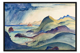 Gerahmter Kunstdruck Küste bei Cerberre