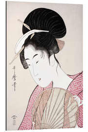 Magnettafel Frau mit einem Fächer