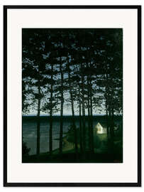 Innrammet kunsttrykk Fisherman's cottage - Harald Oscar Sohlberg
