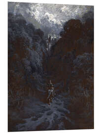 Foam board print Sir Lancelot Approaching the Castle of Astolat