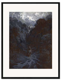 Framed art print Sir Lancelot Approaching the Castle of Astolat